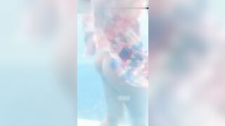 网红女神人前露出